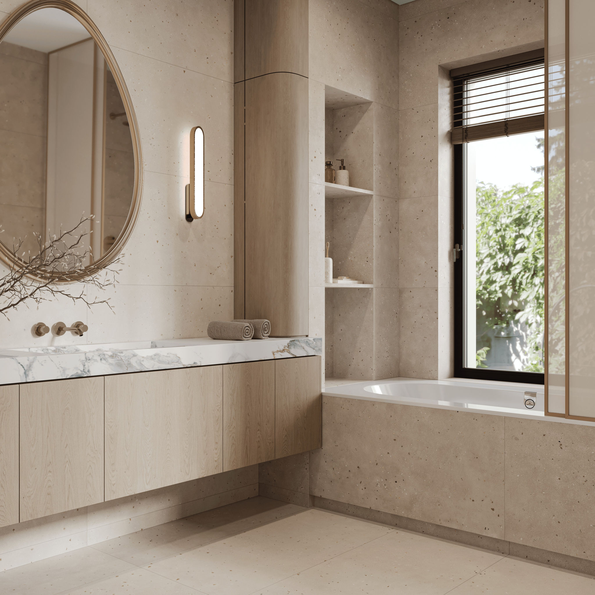 Terrazzo Light Mocha Matt